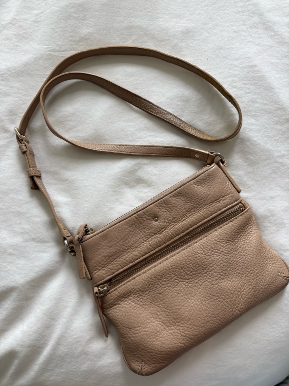 kate spade Pebbled Leather Crossbody - Taupe - Picture 6 of 6